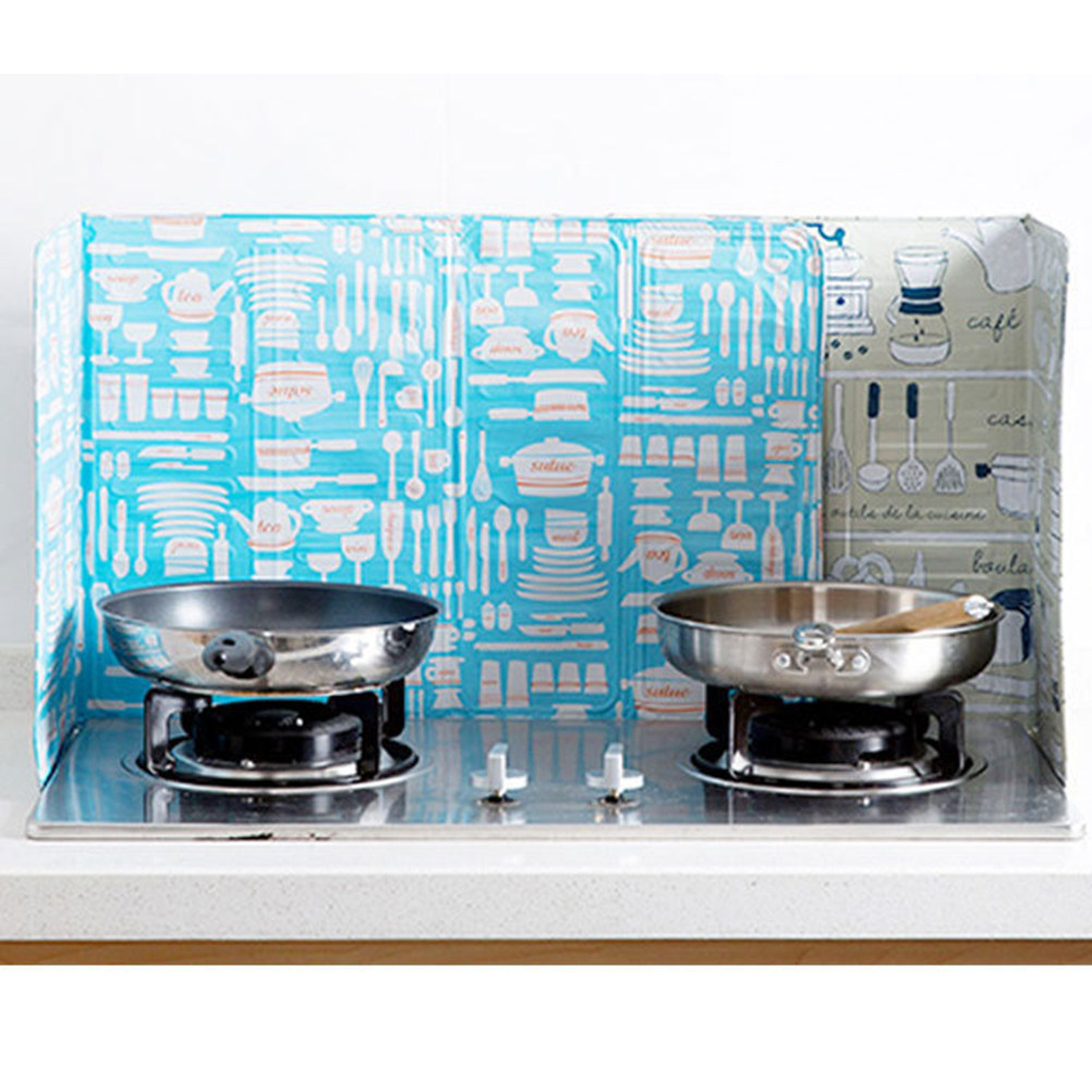 Kitchen Gadgets Mixer - Schermo Protettivo Anti-Schizzi in Alluminio 84x39cm,