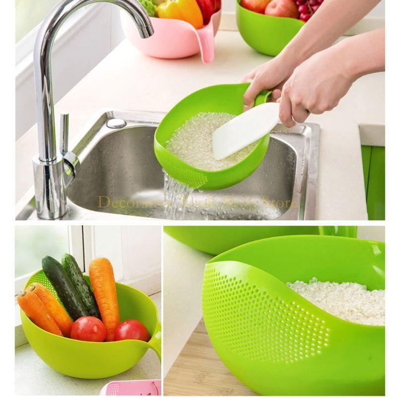 Kitchen Gadgets Rice Filter - QX2E Rice vegetale fagiolini piselli Lavare