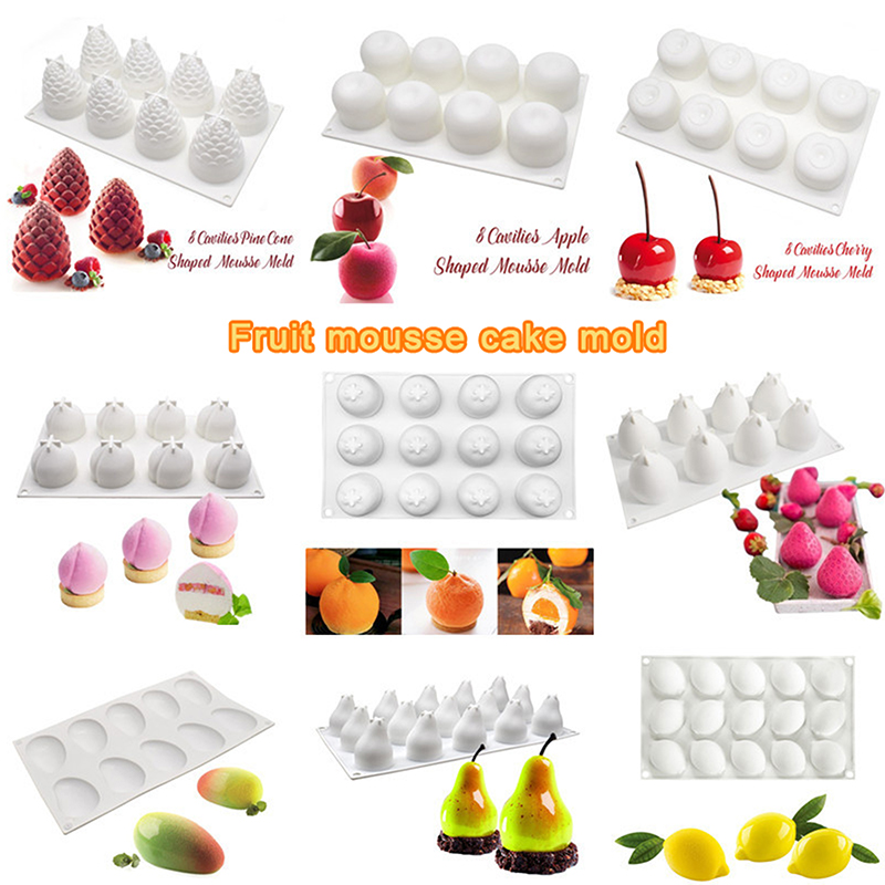 Silicone Mold Baking - Stampo in Silicone Alimentare Serie Frutta