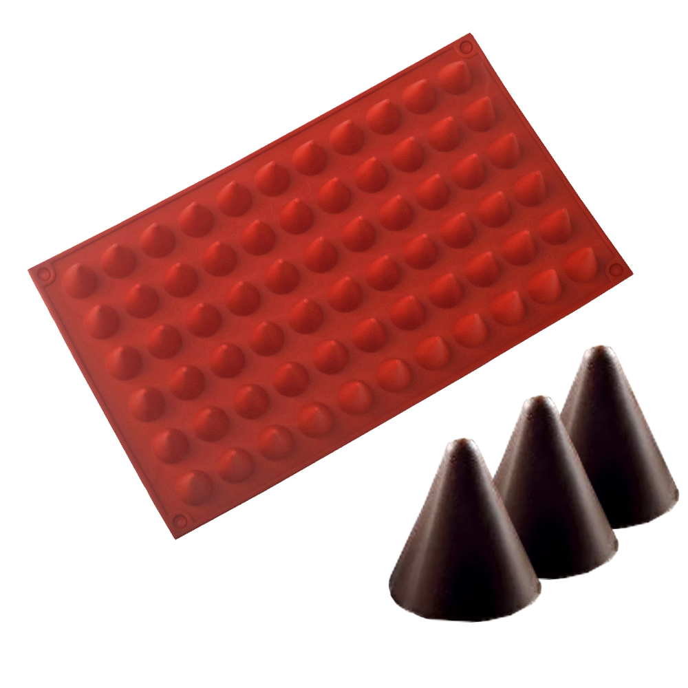 Stampo per cioccolato cono a 6 - Silicone Mold Baking recensione e prezzo